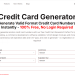 Credit Card Generator